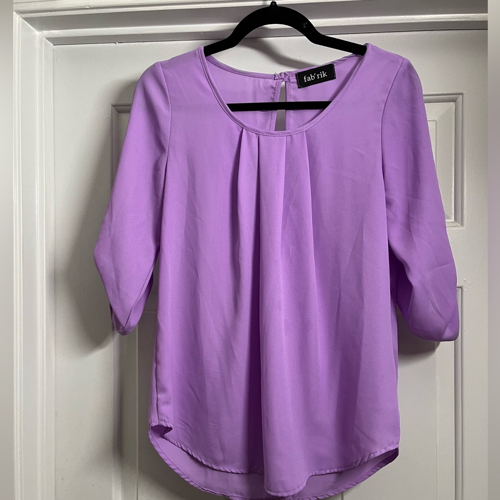 Pretty light purple blouse